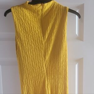 Bright Yellow Pleated Pants
